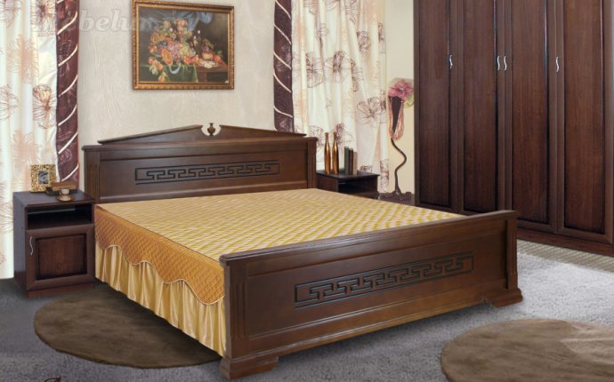 Кровати двуспальные деревянные недорого из массива, каталог цен с